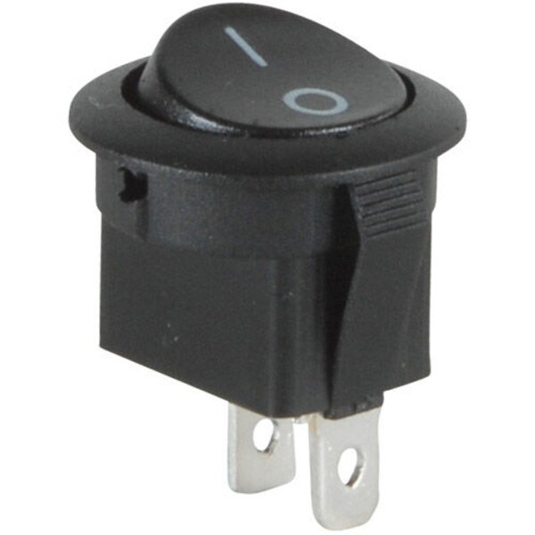 Main product image for SPST Automotive Round Rocker Switch Black 060-776